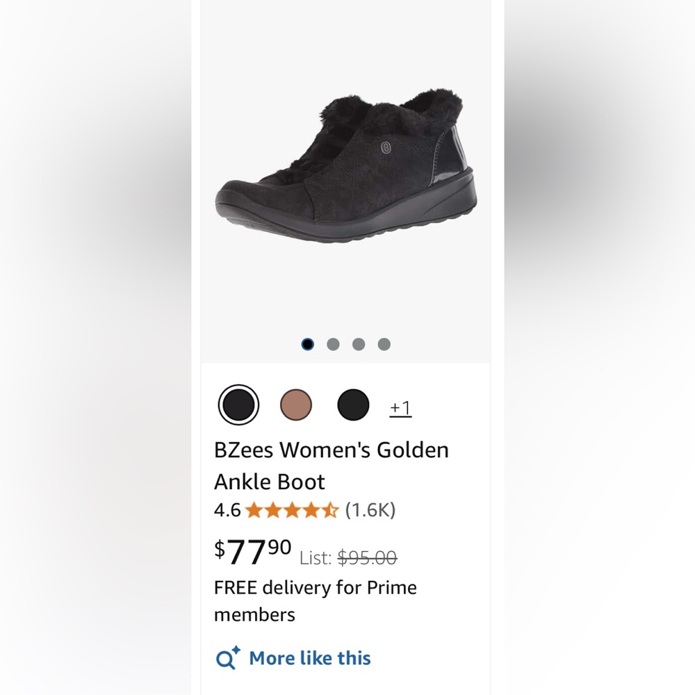Brand New! Bzees black short boots